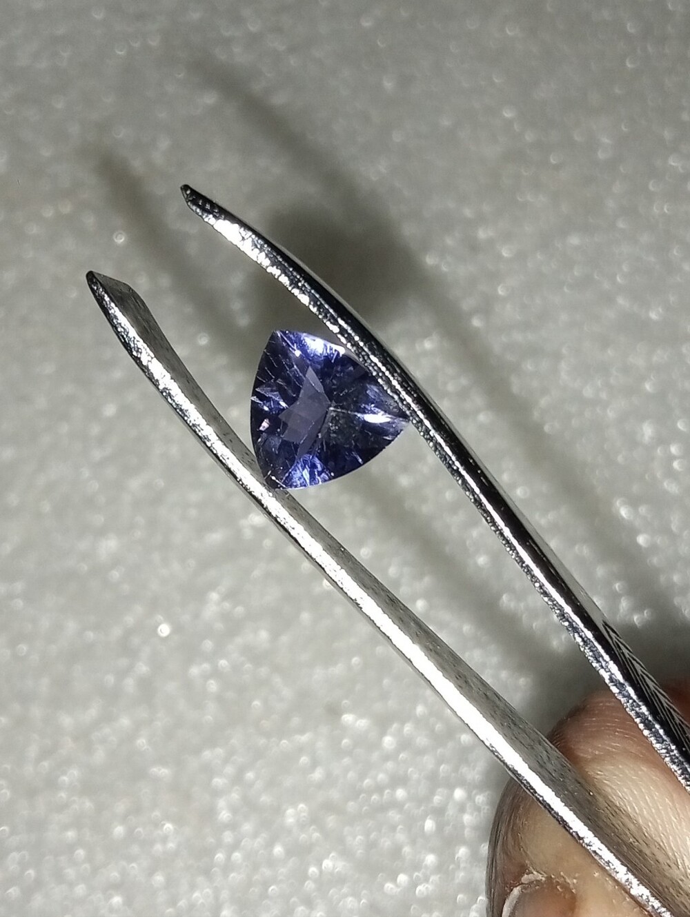 SALE!!! WAS $600 Beautiful Deep Color Natural 2.0ct Trillion Purple Tanzanite - Picture 8 of 11